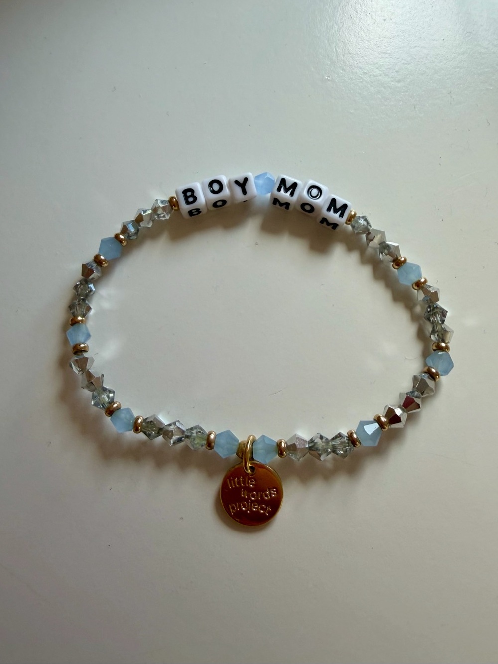 Little Words Project ‘Boy Mom’ Beaded Stretch Bracelet